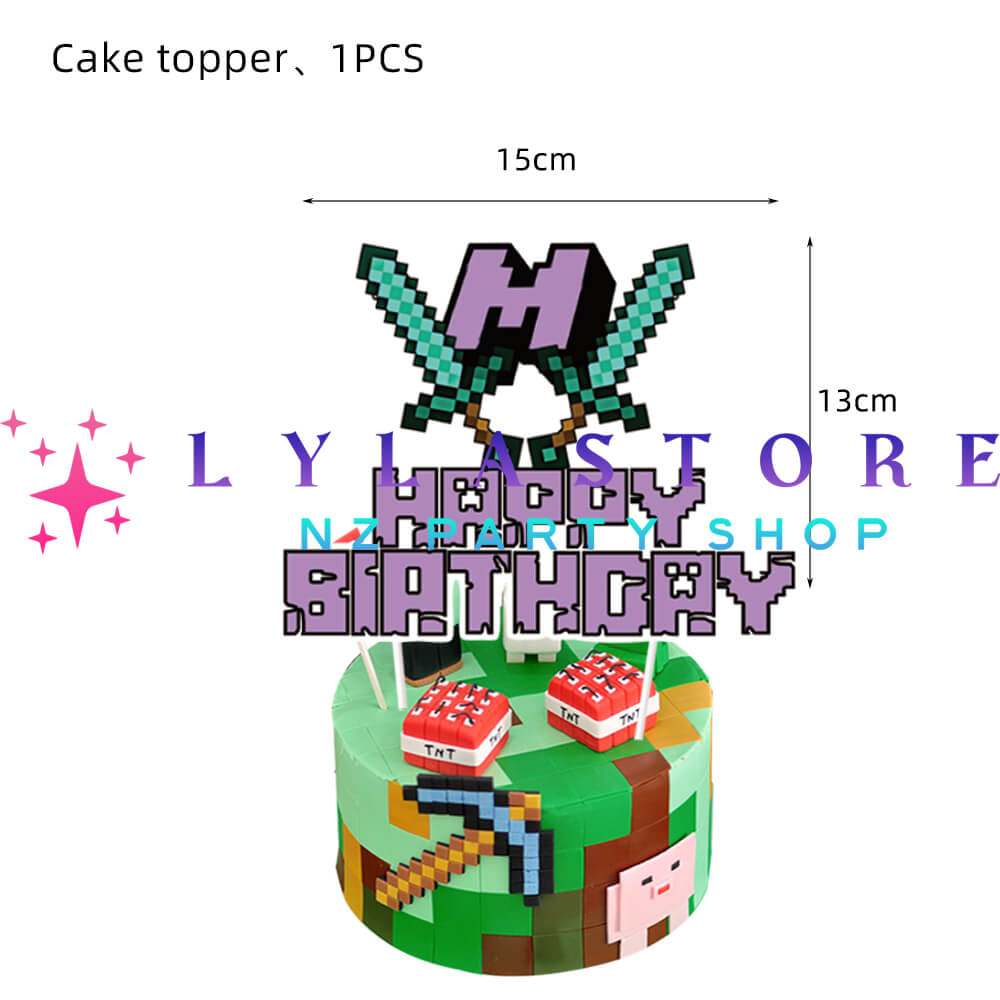 Minecraft Birthday Party Balloon Decoration Set-113