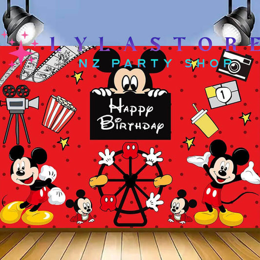 Disney Mickey Birthday Party Backdrop | Banner - 47