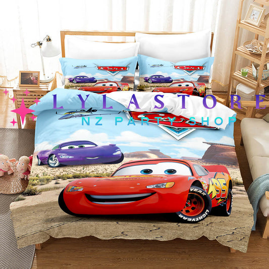 Disney Cars Duvet Cover Set - Perfect for Kids Bedroom