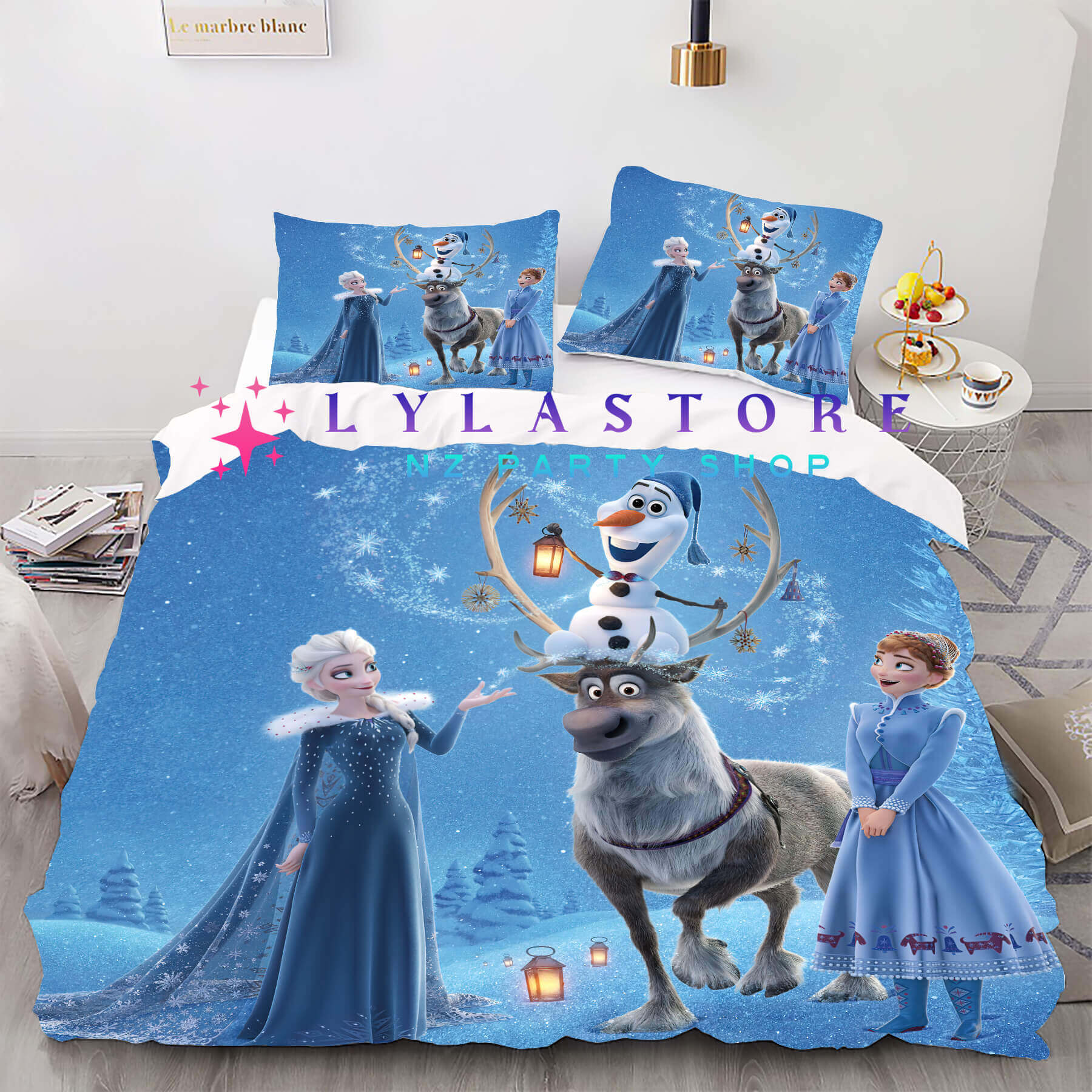 frozen-duvet-cover-pillow-nz-lylastore.com