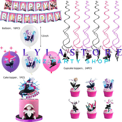 spiderman-gwen-stacy-birthday-decoration-lylastore.com
