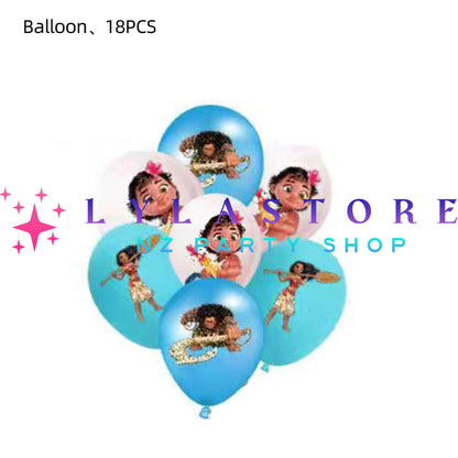 Moana Birthday Party Balloon Decoration Set