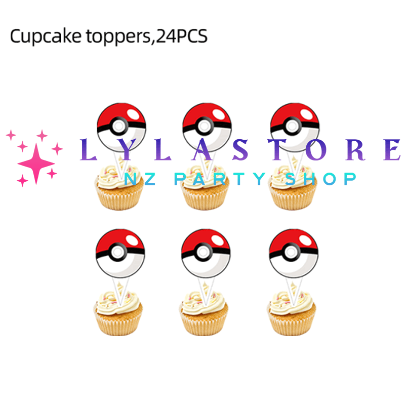 pokeball-cupcake-topper-birthday-decoration-lylastore.com