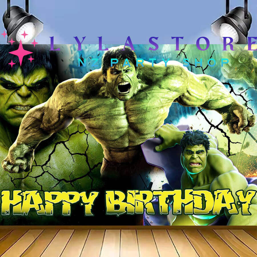 Hulk Birthday Party Backdrop | Banner - 49
