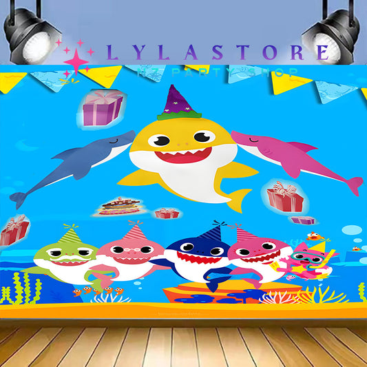 baby-shark-birthday-backdrop-banner-lylastore.com