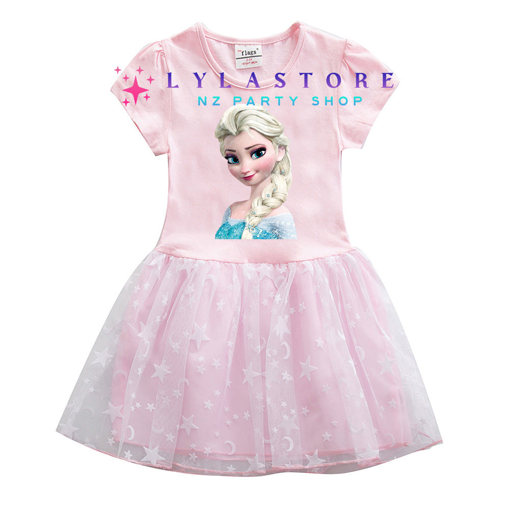 frozen-short-sleeve-dress-pink-lylastore.com