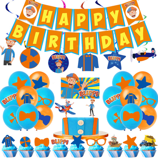 Blippi Birthday Party Balloon Decoration Set - lylastore