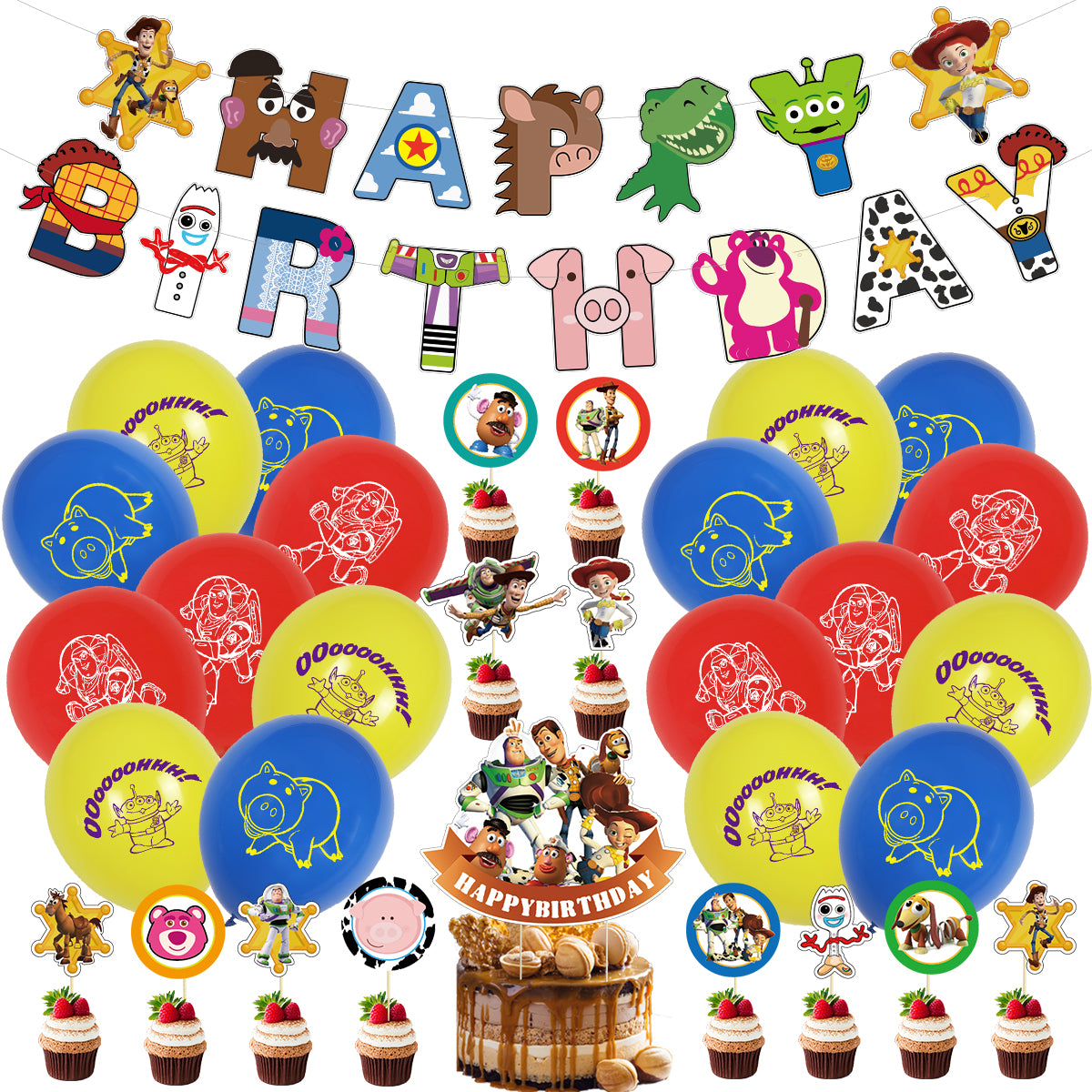 Toy Story Birthday Party Pack Decorations - lylastore