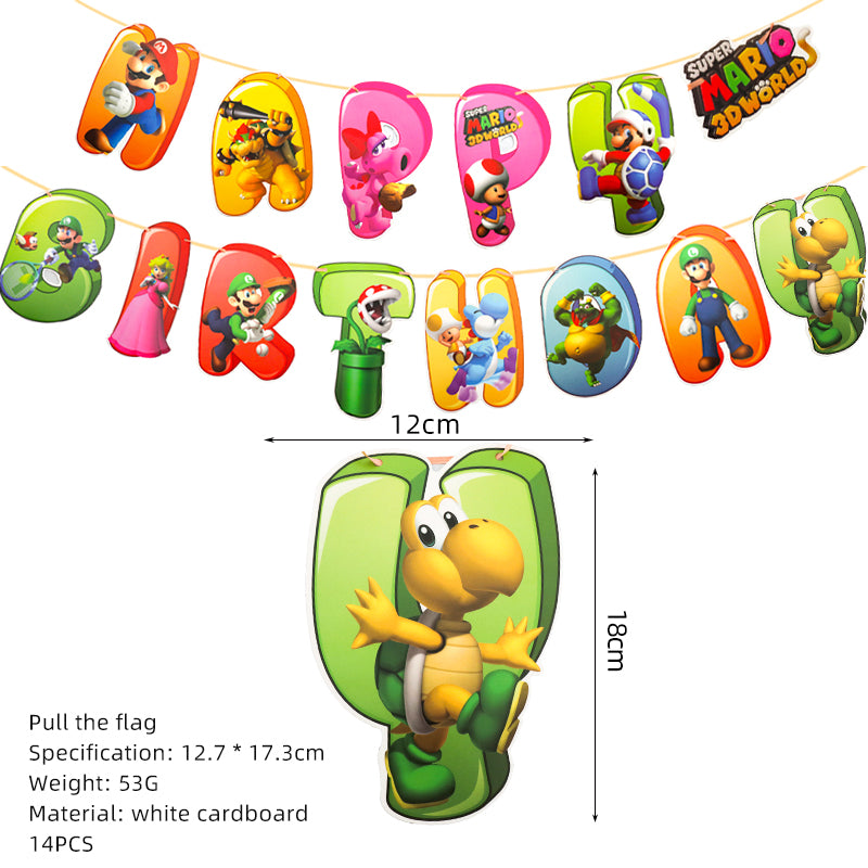 Mario Birthday Party Balloon Decoration Set - lylastore
