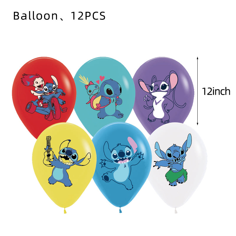 Disney Stitch Birthday Party Balloon Decoration Set - lylastore